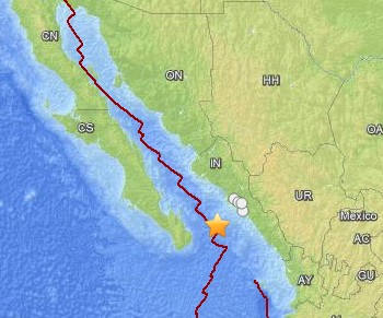 M6.2 - 121km WSW of El Dorado, Mexico 2014-10-08 02 40 54 UTC