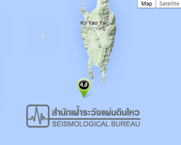 แผ่นดินไหวขนาด 4.0 อ.เกาะยาว จ.พังงา 2015-02-20 13 02 19 ตามเวลาประเทศไทย